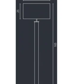 Sklep Kaja Lampa podłogowa z metalicznym abażurem 67601 NODO | Kaja Oświetlenie* Lampy Podłogowe Z Abażurem|Tradycyjne Lampy Podłogowe