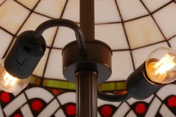 Sklep Kaja Lampa podłogowa z witrażowym kloszem K-F182208 TIFANY | Kaja* Tradycyjne Lampy Podłogowe|Lampy Podłogowe