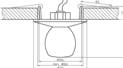 Sklep Kaja Lampa podtynkowa, oczko, materiał kryształ 2263703 | Kaja Oświetlenie* Oprawy Podtynkowe
