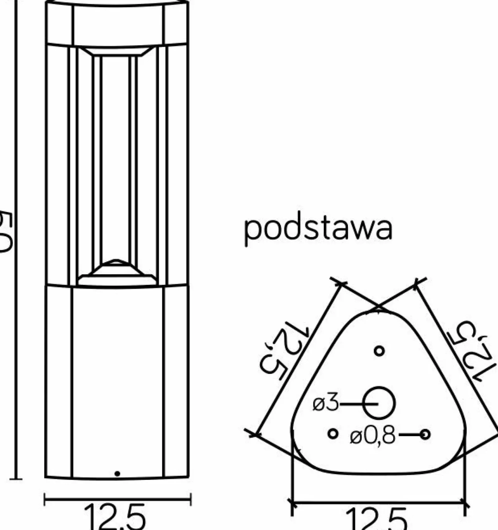 Sklep Kaja Lampa stojąca, ogrodowa, trzonek GX53 GL 11204 z serii FAN | Kaja Oświetlenie* Lampy Ogrodowe Stojące