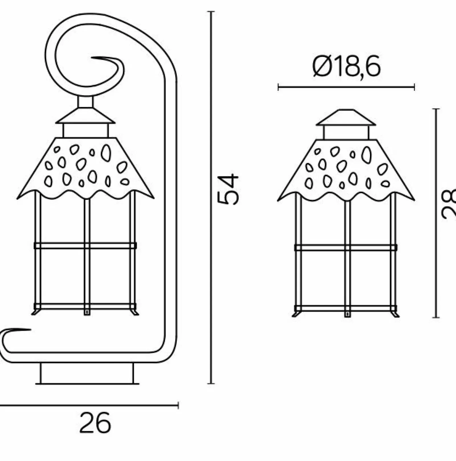 Sklep Kaja Lampa stojąca, ogrodowa z ozdobnym szkłem K 4011/1/R z serii TOLEDO | Kaja Oświe* Lampy Ogrodowe Stojące