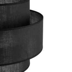 Sklep Kaja Lampa stojąca z podwójnym abażurem TK 5896 CALISTO BLACK | Kaja* Lampy Podłogowe Z Abażurem|Tradycyjne Lampy Podłogowe