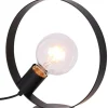 Sklep Kaja Lampa stołowa czarna okrągła E27 LEDEA 50501202 NEXO | Kaja* Nowoczesne Lampki Stołowe