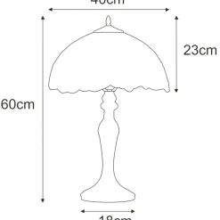 Sklep Kaja Lampa stołowa, do rustykalnych wnętrz K-G161386 z serii BUTTERFLY* Tradycyjne Lampki Stołowe|Lampki Stołowe Retro
