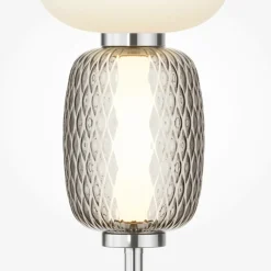 Sklep Kaja Lampa stołowa, efektowny wygląd MOD267TL-L28CH3K z serii PATTERN* Nowoczesne Lampki Stołowe|Lampy Led