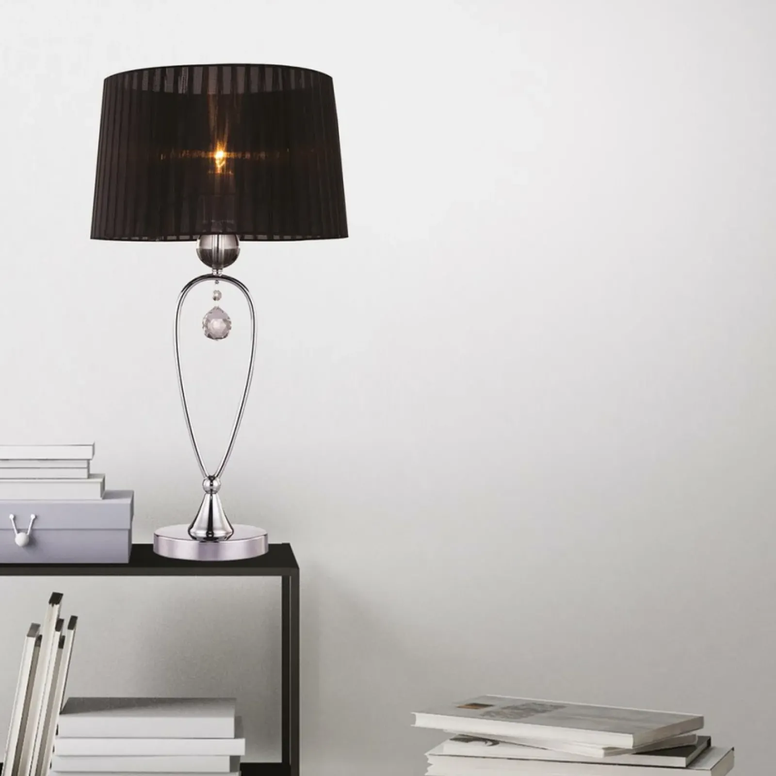 Sklep Kaja Lampa stołowa glamour do salonu RLT93224-1B BELLO| Kaja Oświetlenie* Nowoczesne Lampki Stołowe