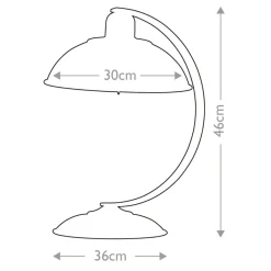 Sklep Kaja Lampa stołowa, ramię w kształcie łuku FRANKLIN-CREAM z serii FRANKLIN* Tradycyjne Lampki Stołowe
