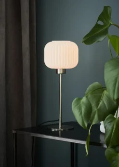 Sklep Kaja Lampa stołowa z białym kloszem mały gwint 108121 | Kaja Oświetlenie* Nowoczesne Lampki Stołowe