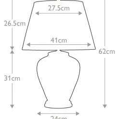 Sklep Kaja Lampa stołowa z dekoracyjną podstawą ARUM-LILY-TL z serii ARUM LILY* Lampki Stołowe Z Abażurem|Tradycyjne Lampki Stołowe