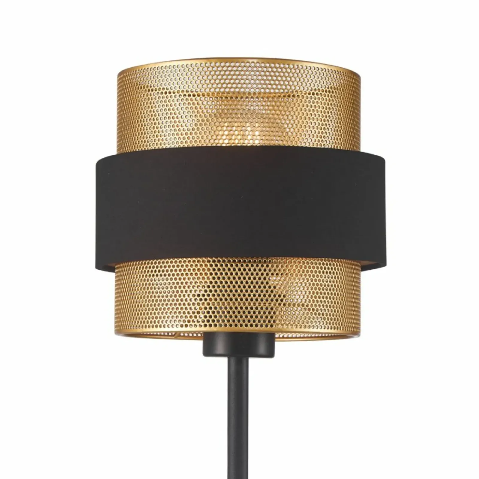 Sklep Kaja Lampa stołowa z nowoczesnym abażurem TB-27467-1-BK-GD z serii BANS* Lampki Stołowe Z Abażurem|Nowoczesne Lampki Stołowe