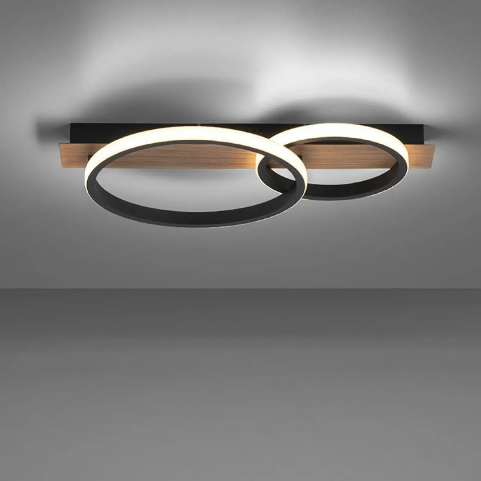 Sklep Kaja Lampa sufitowa - dwa okręgi LED 15615-78 z serii TROOPER | Kaja drewno Store