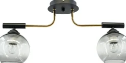 Sklep Kaja Lampa sufitowa - dwa przezroczyste klosze 2207/2 BL TR | Kaja Cheap