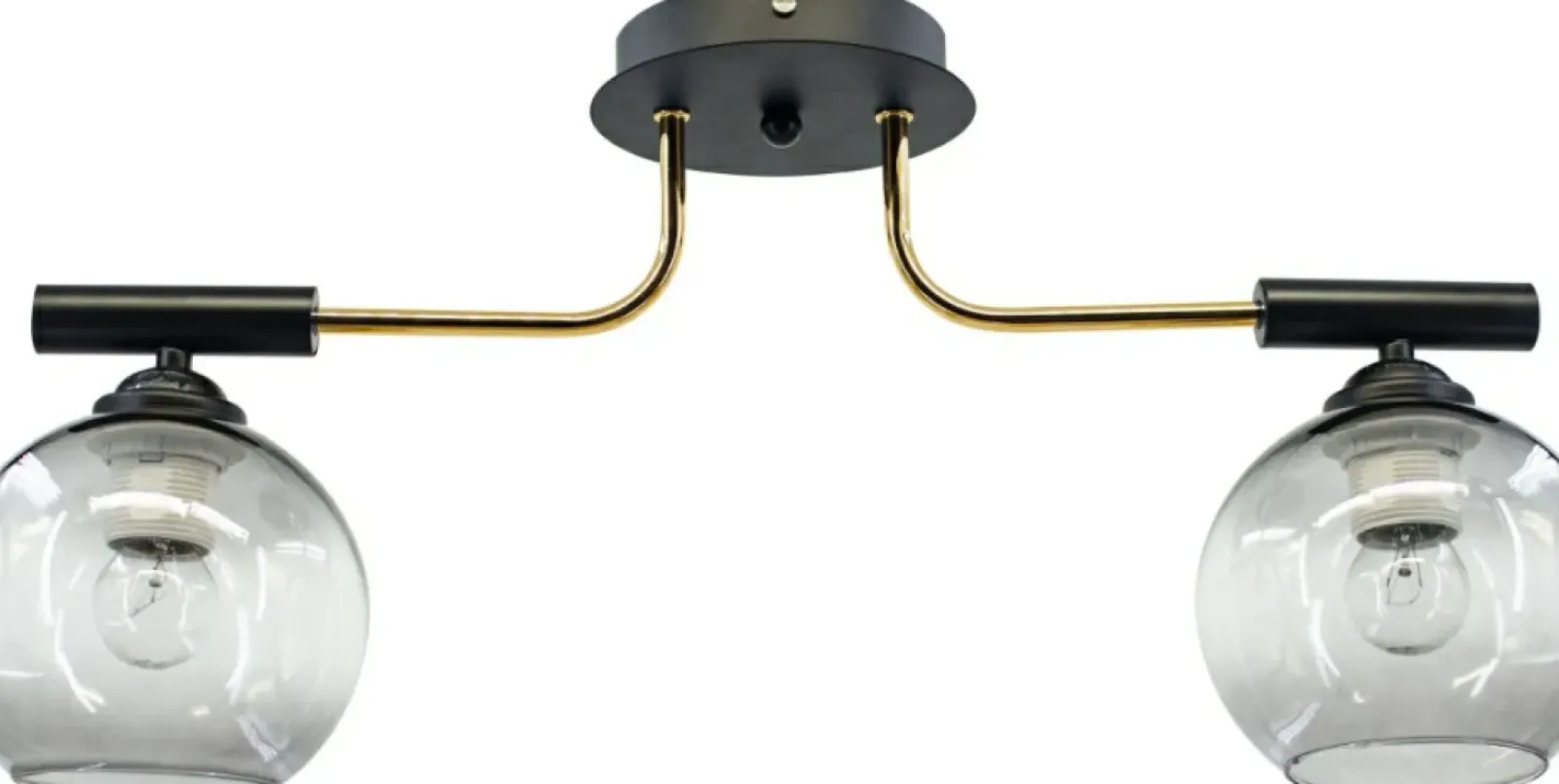 Sklep Kaja Lampa sufitowa - dwa przezroczyste klosze 2207/2 BL TR | Kaja Cheap