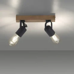 Sklep Kaja Lampa sufitowa - podwójny reflektor 15632-18 z serii CANOP | Kaja czarny Cheap