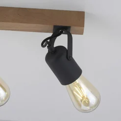 Sklep Kaja Lampa sufitowa - podwójny reflektor 15632-18 z serii CANOP | Kaja czarny Cheap