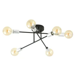 Sklep Kaja Lampa sufitowa - skrzyżowane pręty z żarówkami 1174/6B z serii VEKEN Fashion
