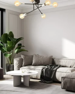 Sklep Kaja Lampa sufitowa - skrzyżowane pręty z żarówkami 1174/6B z serii VEKEN Fashion