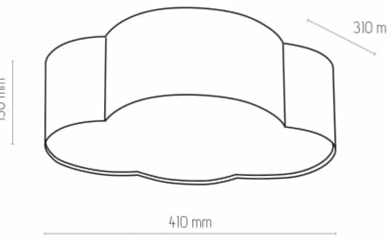 Sklep Kaja Lampa sufitowa biała chmurka TK 4228 z serii CLOUD MINI | Kaja Shop