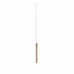 Sklep Kaja Lampa sufitowa biało-złota długa tuba 1067PL_G_M STICK | Kaja Zadzwońporabattel.783200183(8-16)/mailsklep@kaja.com.pl Cheap