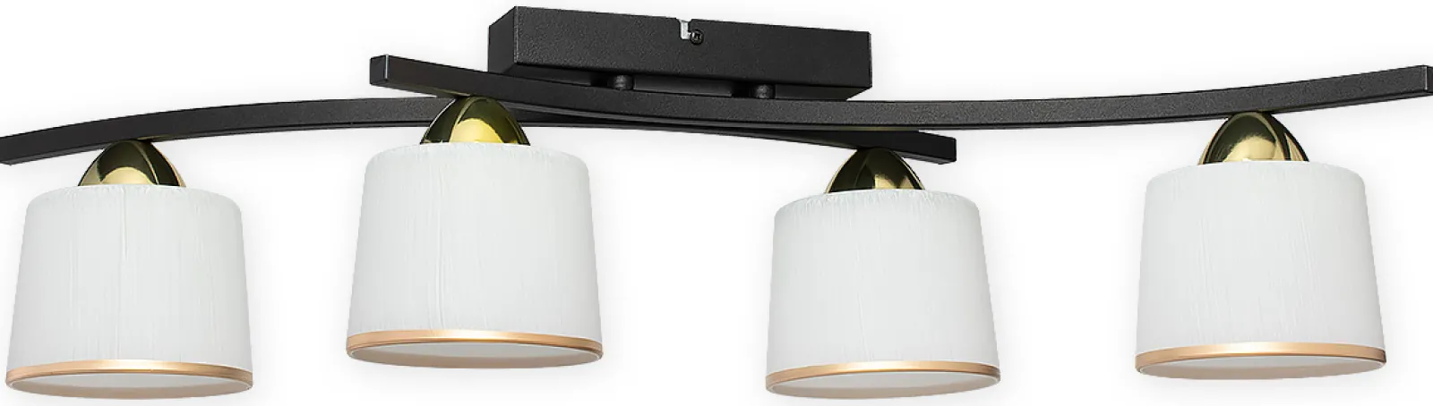 Sklep Kaja Lampa sufitowa, biało-złote klosze O3244 P4 CZA + ZL z serii ALTAR* Randole Tradycyjne