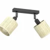 Sklep Kaja Lampa sufitowa boho, plecione abażury LX 5295 RATTAN SPOT | Kaja Best Sale