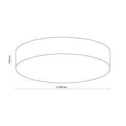 Sklep Kaja Lampa sufitowa ⌀78cm do przytulnej sypialni TK 5638 z serii RONDO* Plafony Nowoczesne