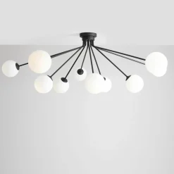 Sklep Kaja Lampa sufitowa czarna do dużego pokoju 1082PL_M1 HOLM | Kaja Zadzwońporabattel.783200183(8-16)/mailsklep@kaja.com.pl Online
