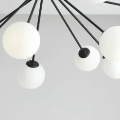 Sklep Kaja Lampa sufitowa czarna do dużego pokoju 1082PL_M1 HOLM | Kaja Zadzwońporabattel.783200183(8-16)/mailsklep@kaja.com.pl Online