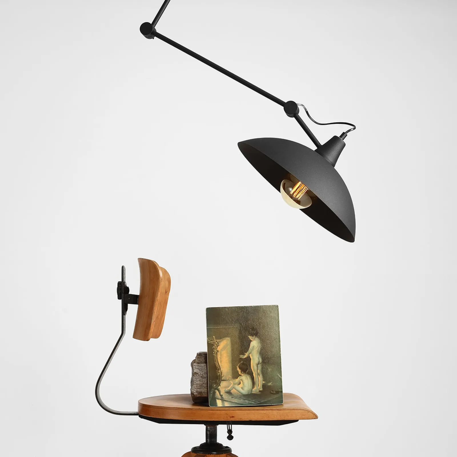 Sklep Kaja Lampa sufitowa czarna kierunkowa 808PL/G1 1-PŁ MELOS | Kaja* Plafony Nowoczesne