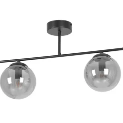 Sklep Kaja Lampa sufitowa, czarny stelaż, grafitowe klosze K-5168 z serii GAMMA Hot