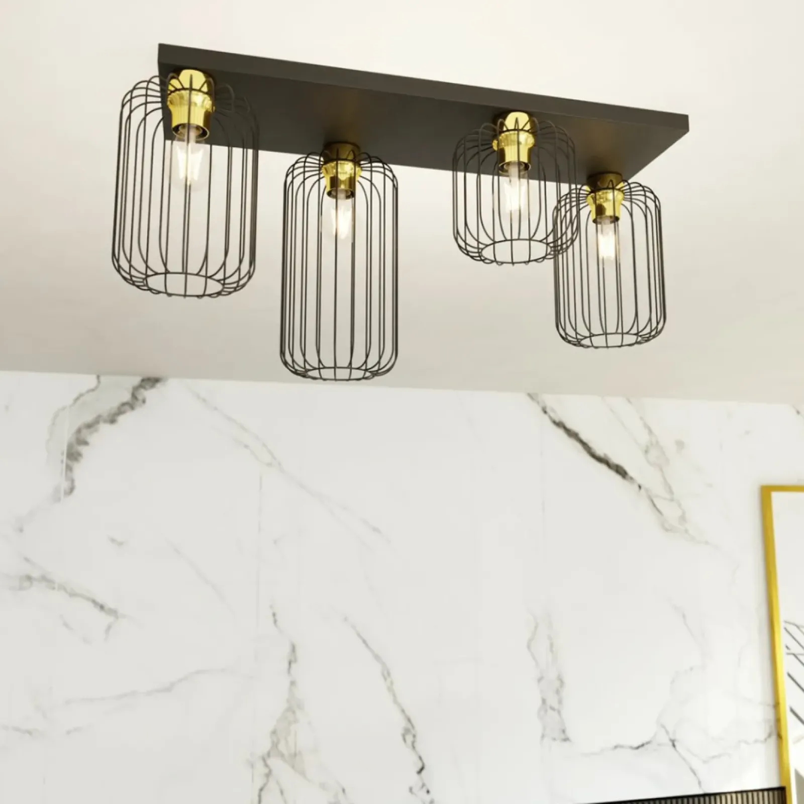 Sklep Kaja Lampa sufitowa dająca dużo światła 1366/4 z serii BARN Cheap