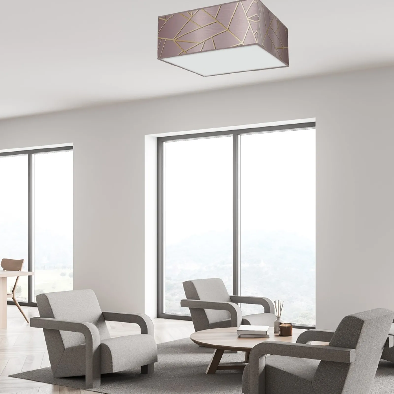 Sklep Kaja Lampa sufitowa do eleganckiego wnętrza MLP7589 z serii ZIGGY | Kaja Oświetlenie* Plafony Klasyczne