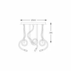 Sklep Kaja Lampa sufitowa do eleganckiej sypialni ZM 2023573-GD BALBO | Kaja Store