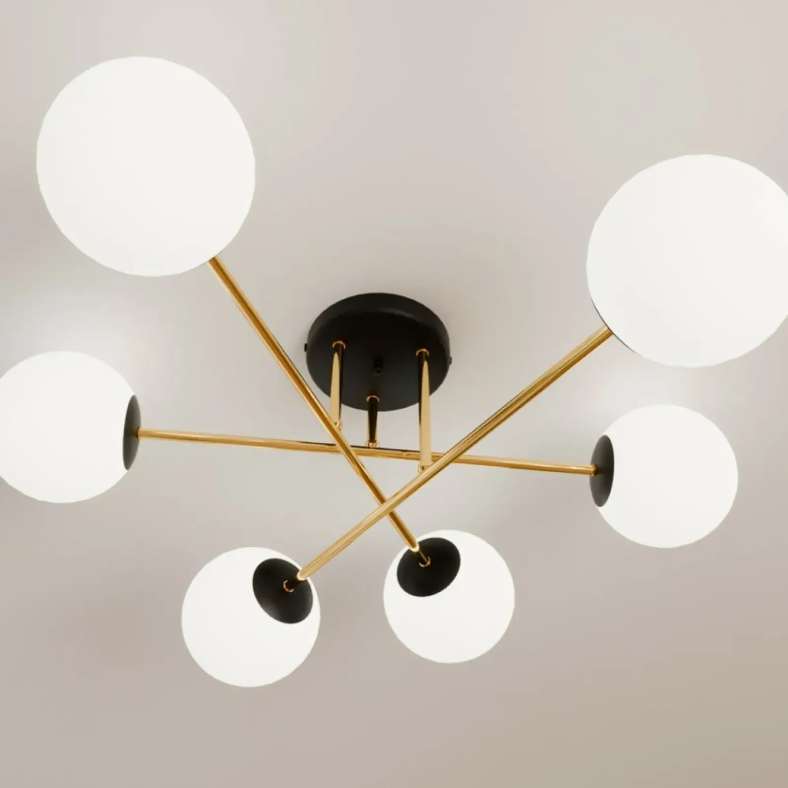 Sklep Kaja Lampa sufitowa do salonu modern glamour 1233/6 z serii MAGNUM | Kaja Fashion