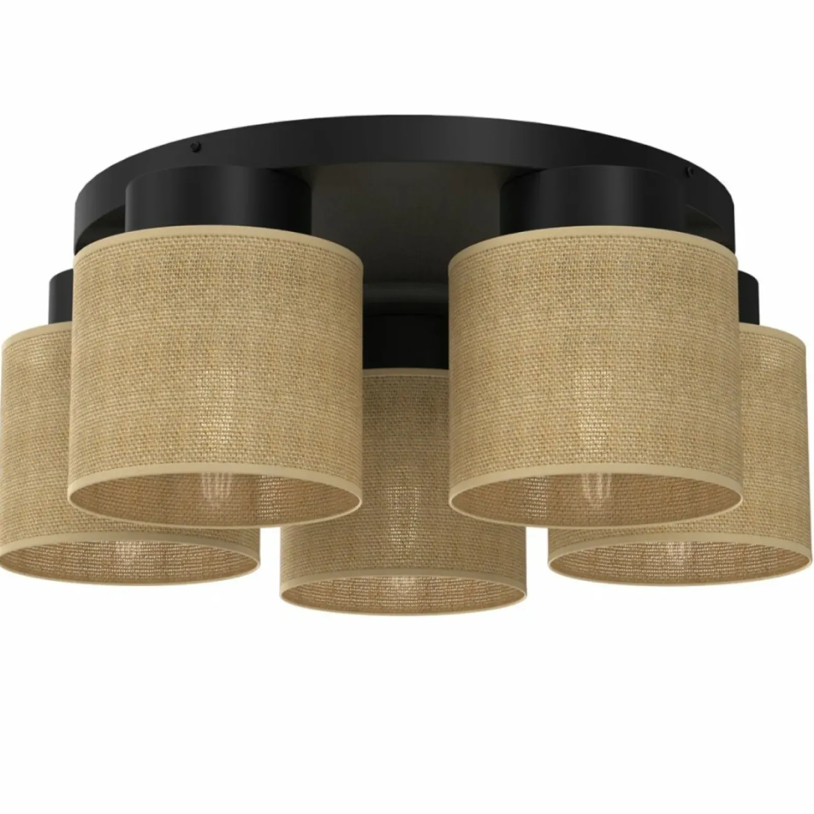 Sklep Kaja Lampa sufitowa do salonu w stylu rustykalnym LX 5210 JUTE | Kaja Flash Sale