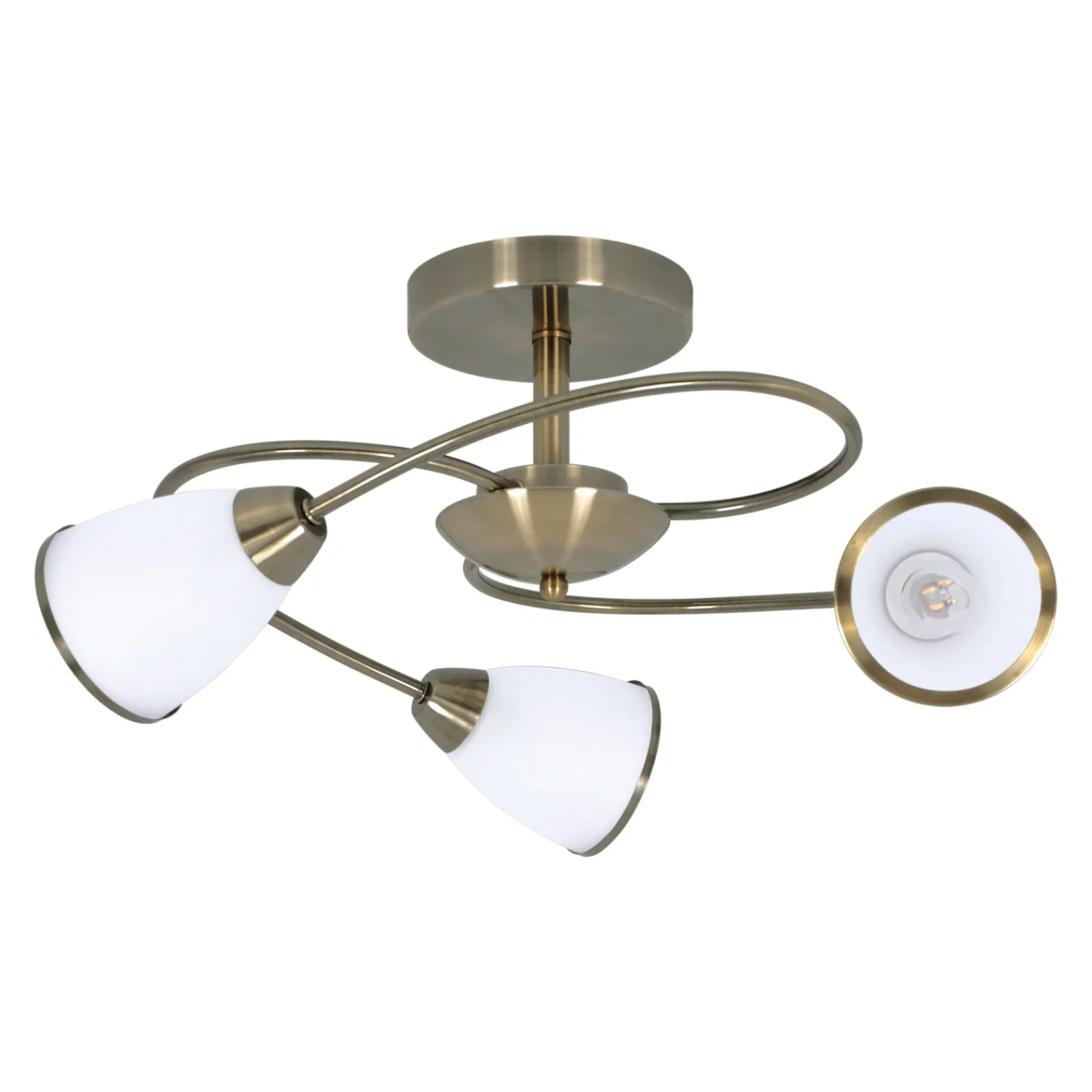 Sklep Kaja Lampa sufitowa do sypialni K-JSL-6059/3 AB PLATO | Kaja Oświetlenie* Randole Tradycyjne|Żyrandole Tradycyjne - Retro