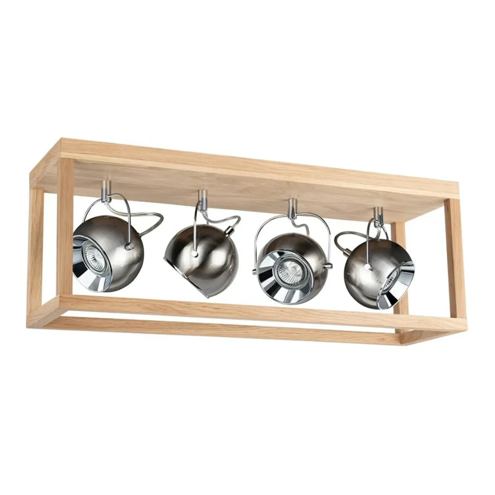 Sklep Kaja Lampa sufitowa drewniana skrzynka z reflektorami 5227474L ROY | Kaja Fashion