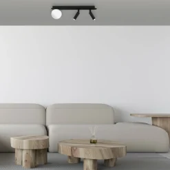 Sklep Kaja Lampa sufitowa, dwa reflektory i klosz MLP8405 z serii SIRIO | Kaja Oświetlenie Discount