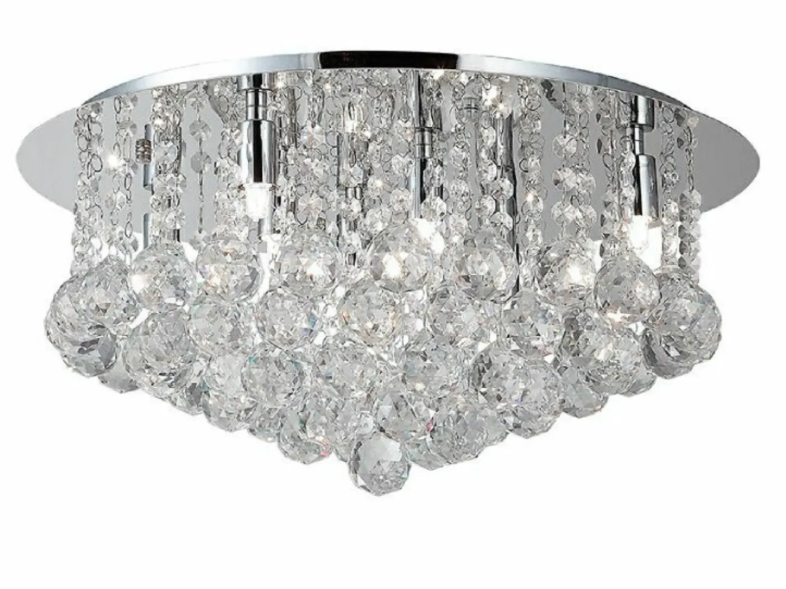 Sklep Kaja Lampa sufitowa glamour, wiszące kryształy ⌀58cm AZ1288 BOLLA | Kaja* Plafony Nowoczesne