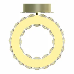 Sklep Kaja Lampa sufitowa kryształowy reflektor MX3713-1-3GT GIRONA | Kaja* Lampy Led|Plafony Nowoczesne