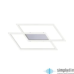 Sklep Kaja Lampa sufitowa LED - dwa prostokąty 8192-55 z serii INIGO | Kaja szary Online