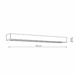Sklep Kaja Lampa sufitowa LED 93cm LP-7001/1C BK-93 24/4 IBROS | Kaja Oświetlenie Discount