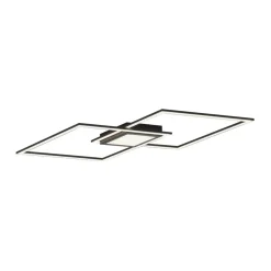 Sklep Kaja Lampa sufitowa LED o ciepłej barwie światła 14695-18 z serii ASMIN czarny Clearance