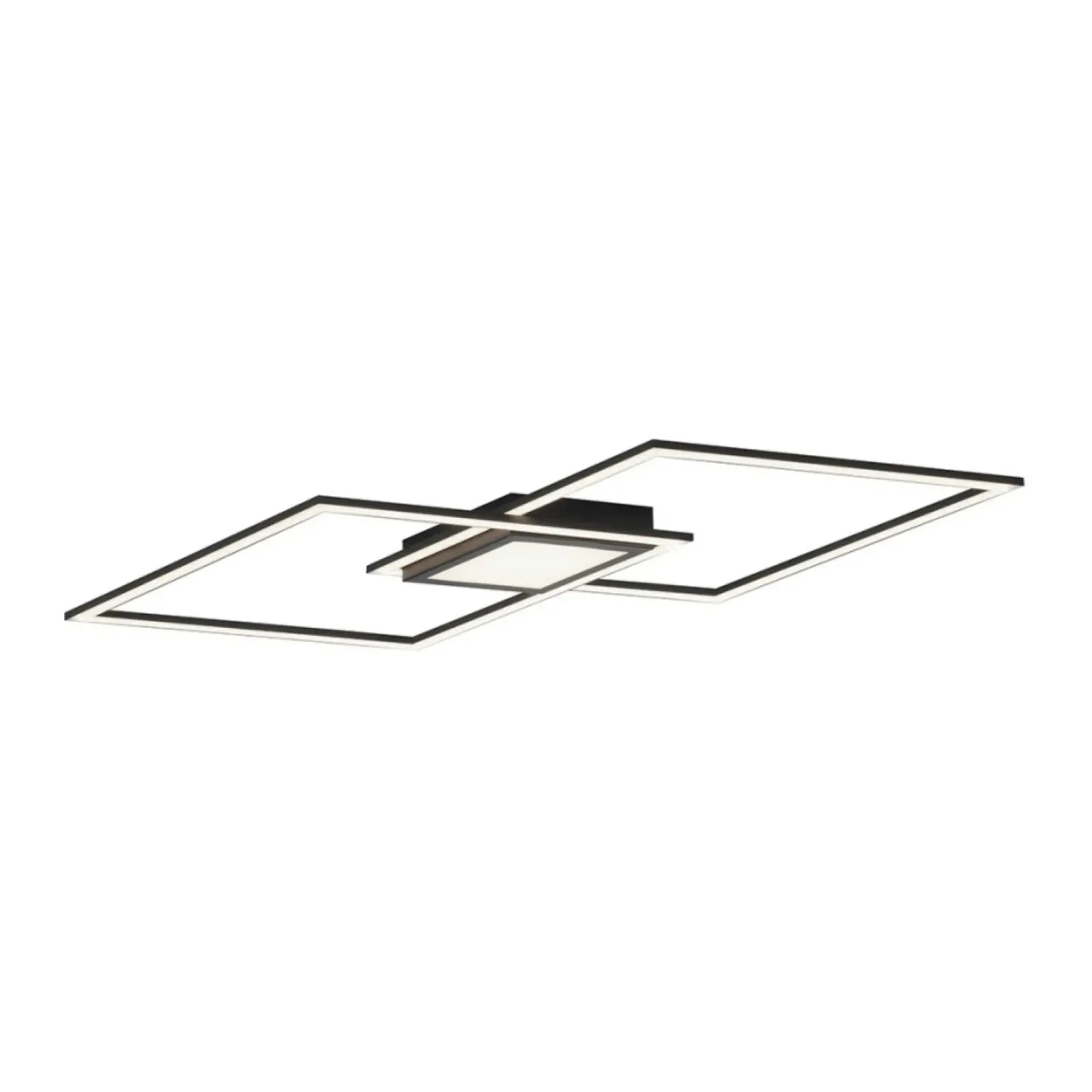 Sklep Kaja Lampa sufitowa LED o ciepłej barwie światła 14695-18 z serii ASMIN czarny Clearance