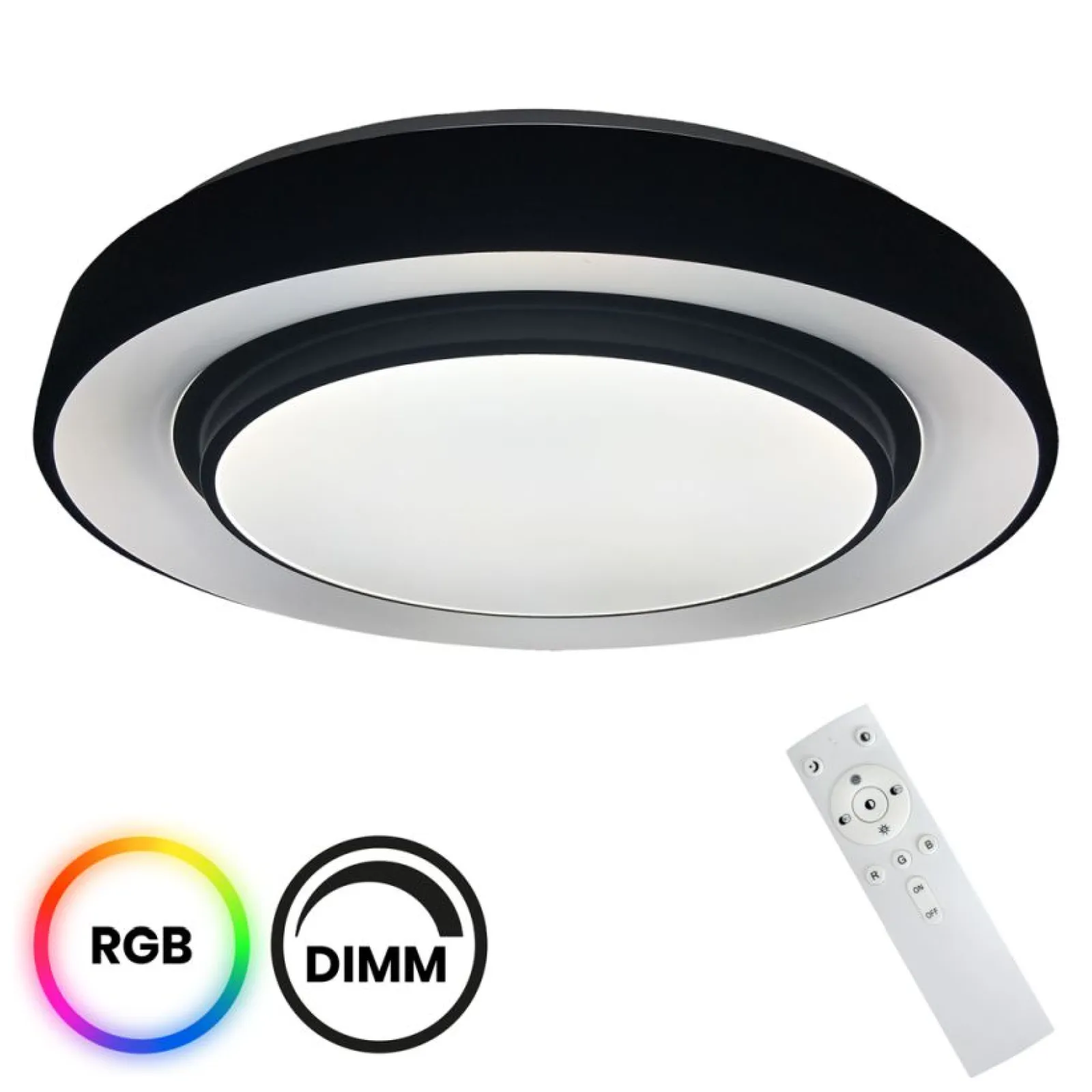 Sklep Kaja Lampa sufitowa LED sterowana pilotem ML6406 NAOMI SMART RGB | Kaja* Plafony Klasyczne|Plafony Nowoczesne