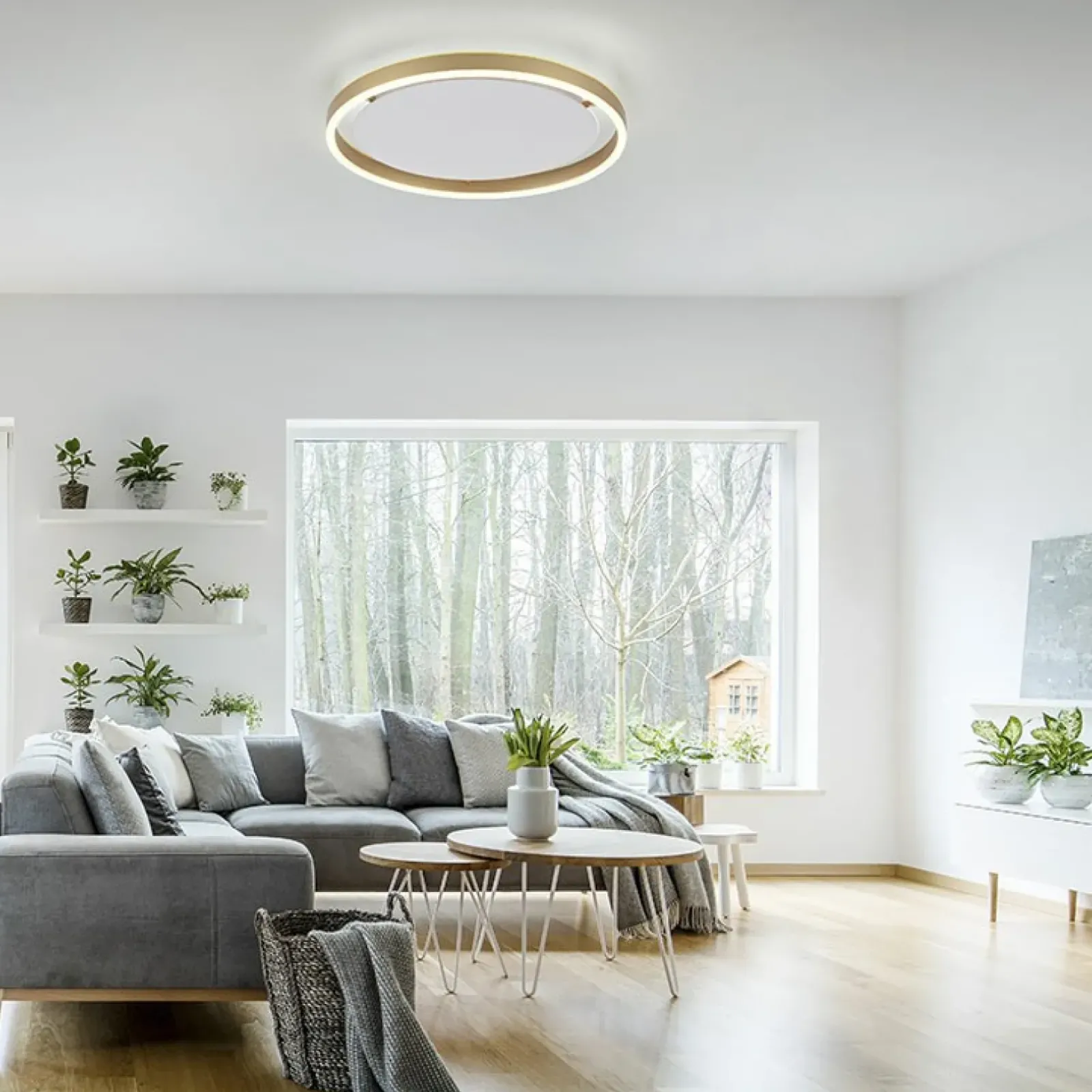 Sklep Kaja Lampa sufitowa LED w kolorze u 15391-60 z serii RITUS | Kaja mosiądz Online