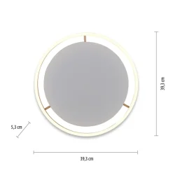 Sklep Kaja Lampa sufitowa LED w kolorze u 15391-60 z serii RITUS | Kaja mosiądz Online