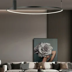 Sklep Kaja Lampa sufitowa, ledowy ring 90cm LP-909/1C L BK RING | Kaja Clearance