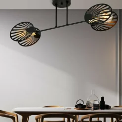 Sklep Kaja Lampa sufitowa, metalowe ażurowe osłony 1181/2 z serii TALIA | Kaja czarny Shop