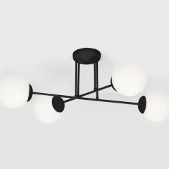 Sklep Kaja Lampa sufitowa na cztery mleczne klosze K-4924 | Kaja Oświetlenie Outlet